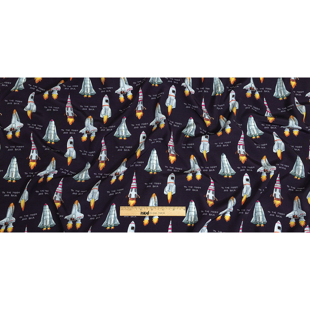 Mood Exclusive Evening Blue One Small Step Viscose Poplin