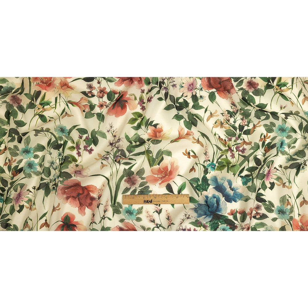 Mood Exclusive Beige O'Keefe's Orchids Viscose Georgette