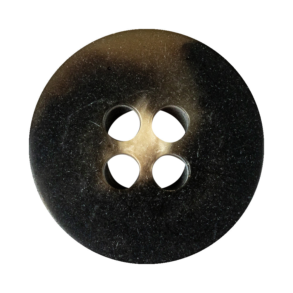 Chestnut Swirls Inkwell Plastic 4-Hole Button - 54L/34mm