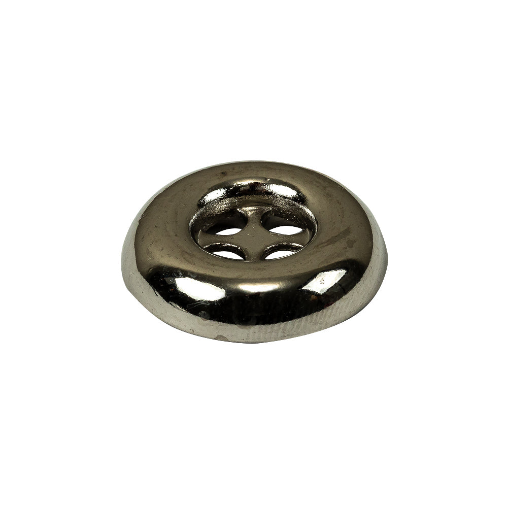 Italian Nickel 4-Hole Deepwell Metal Button - 36L/23mm
