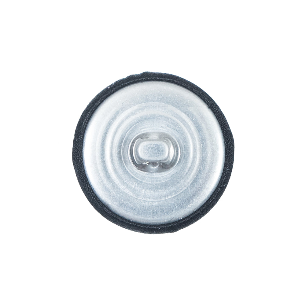 Black Silk Covered Button - 36L/23mm