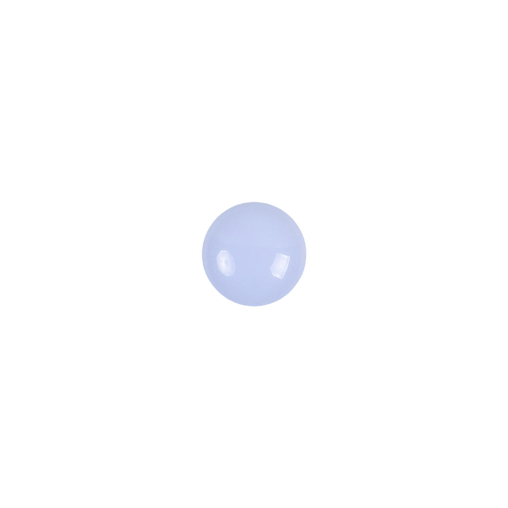 European Light Blue Self Back Glass Button - 12L/7.5mm
