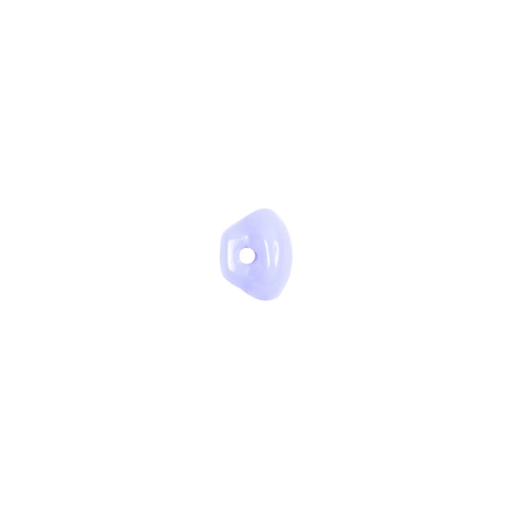 European Periwinkle Self Back Glass Button - 12L/7.5mm