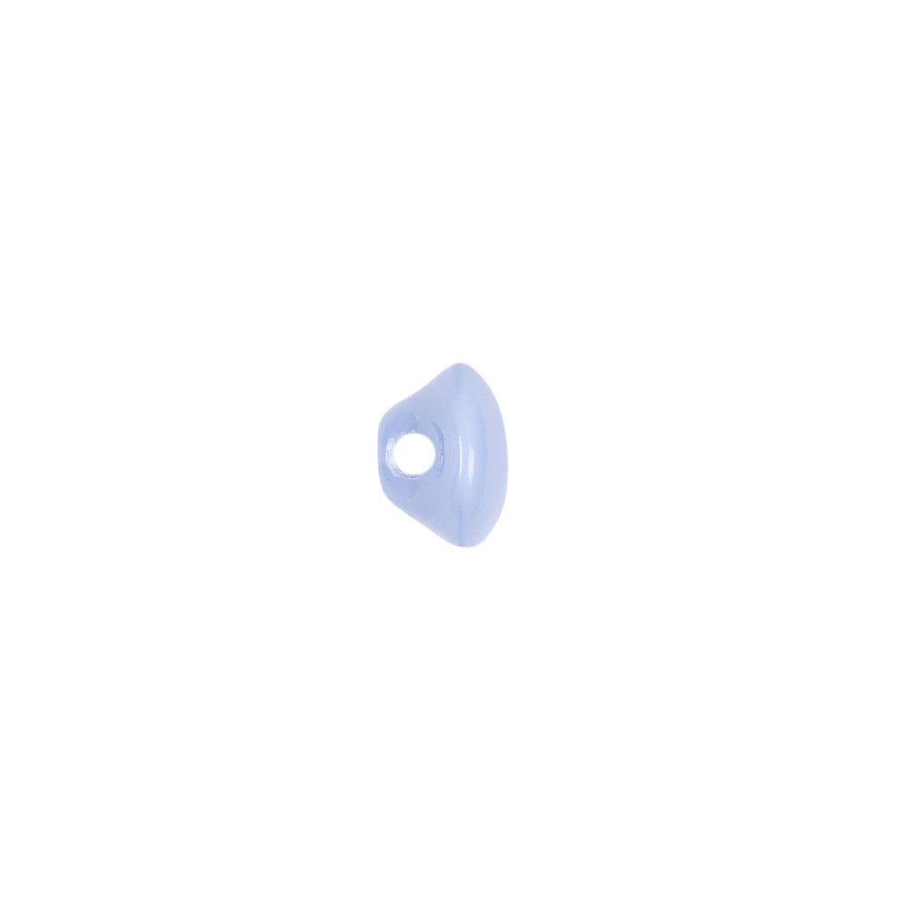 European Periwinkle Self Back Glass Button - 14L/9mm