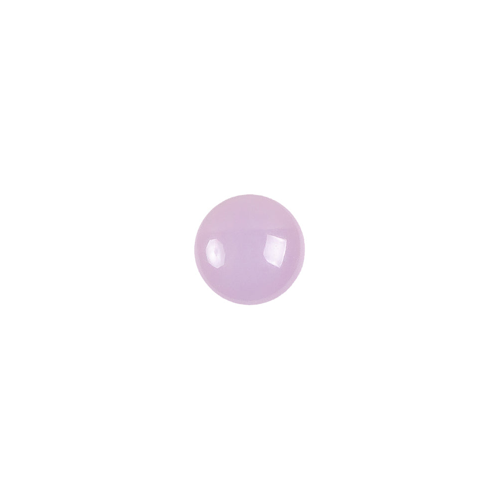 European Dark Lilac Self Back Glass Button - 14L/9mm