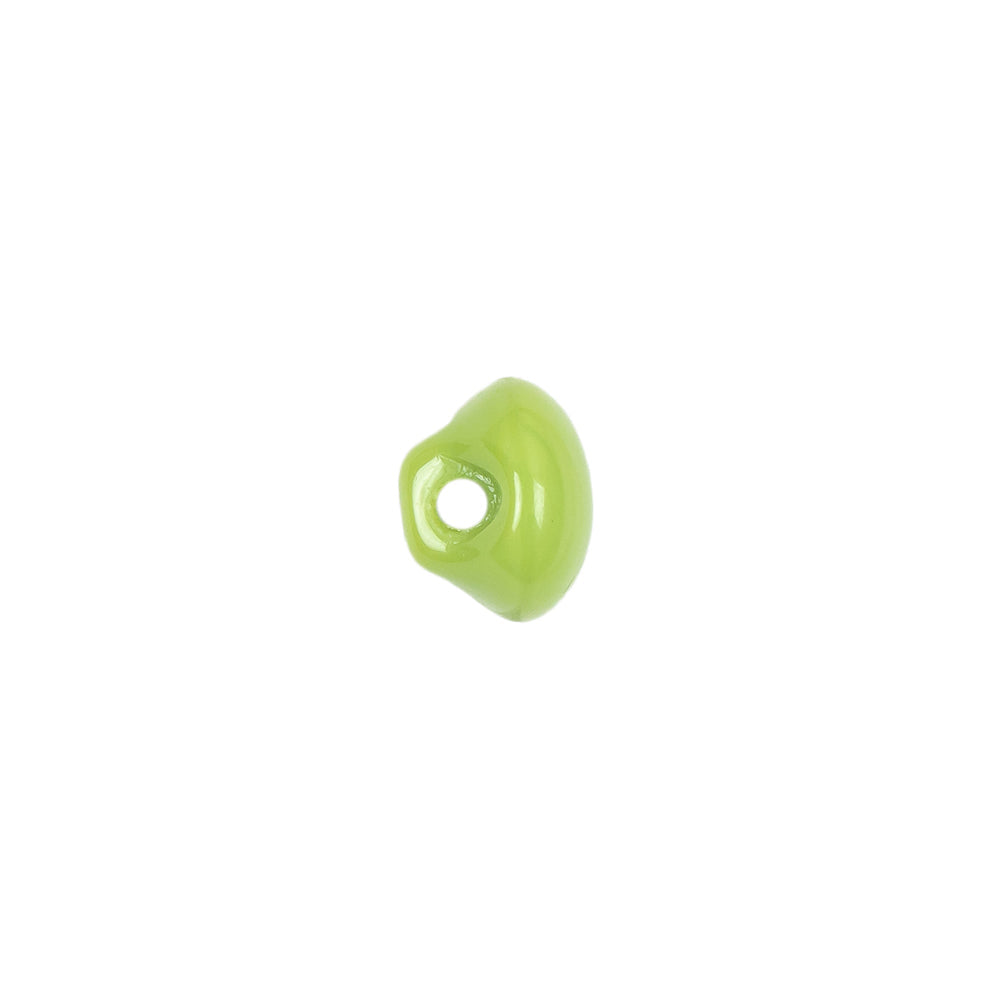 European Green Self Back Glass Button - 16L/10mm