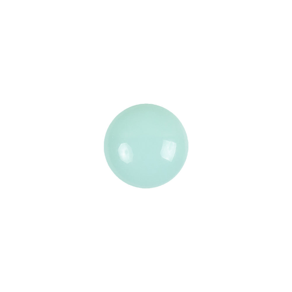 European Mint Self Back Glass Button - 18L/11.5mm