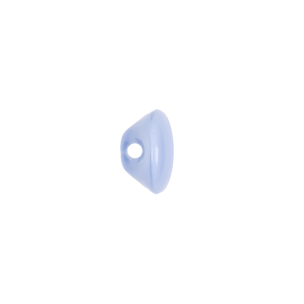 European Periwinkle Self Back Glass Button - 18L/11.5mm