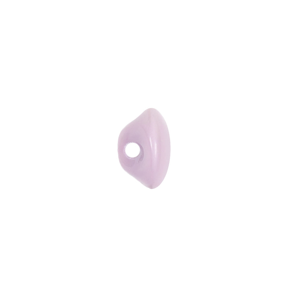 European Dark Lilac Self Back Glass Button - 18L/11.5mm