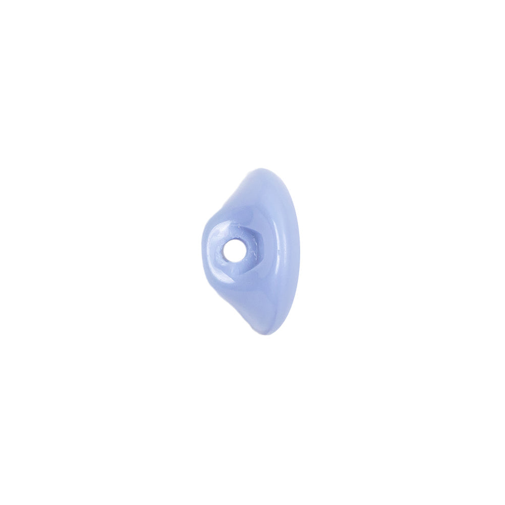 European Periwinkle Self Back Glass Button - 20L/12.5mm