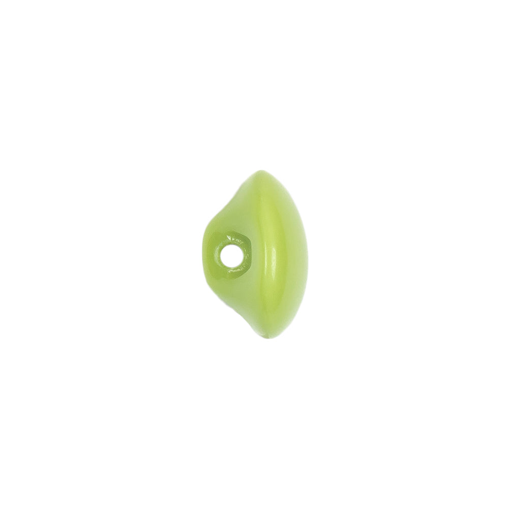European Green Self Back Glass Button - 20L/12.5mm
