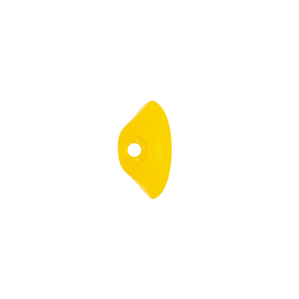 European Yellow Self Back Glass Button - 20L/12.5mm