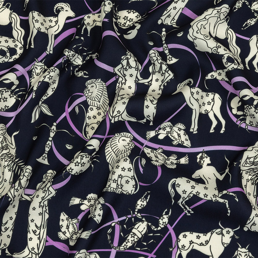 Mood Exclusive What's Your Sign Polyester Crepe