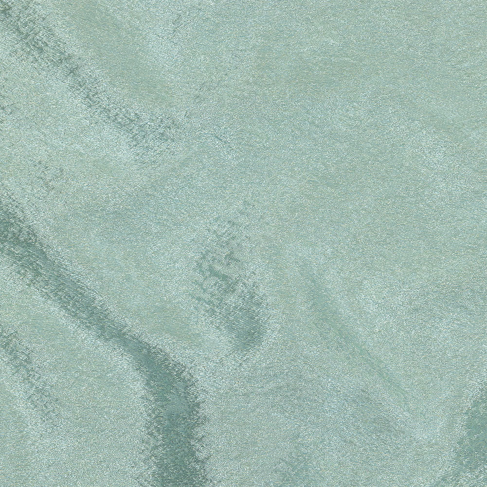 Ice Blue and White Mottled Luxury Brocade