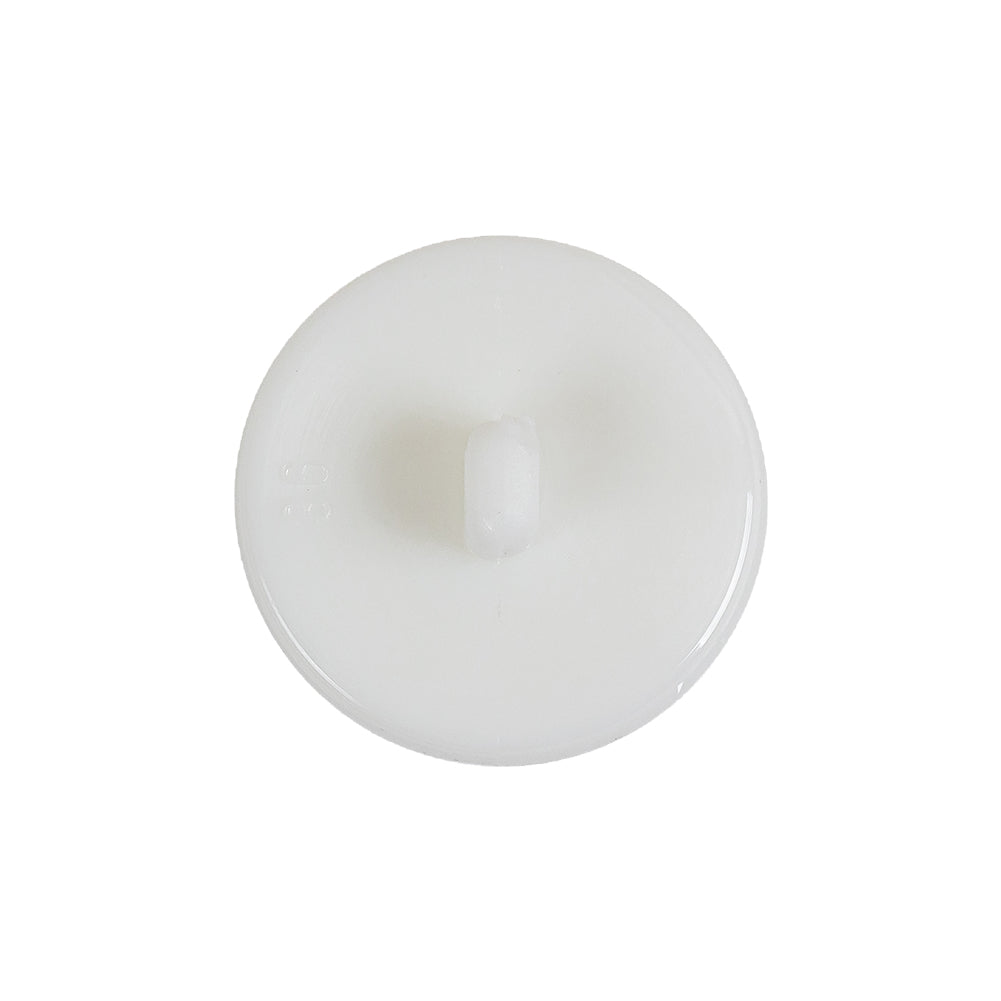 Italian White Anchor Embossed Shank Back Button - 36L/23mm