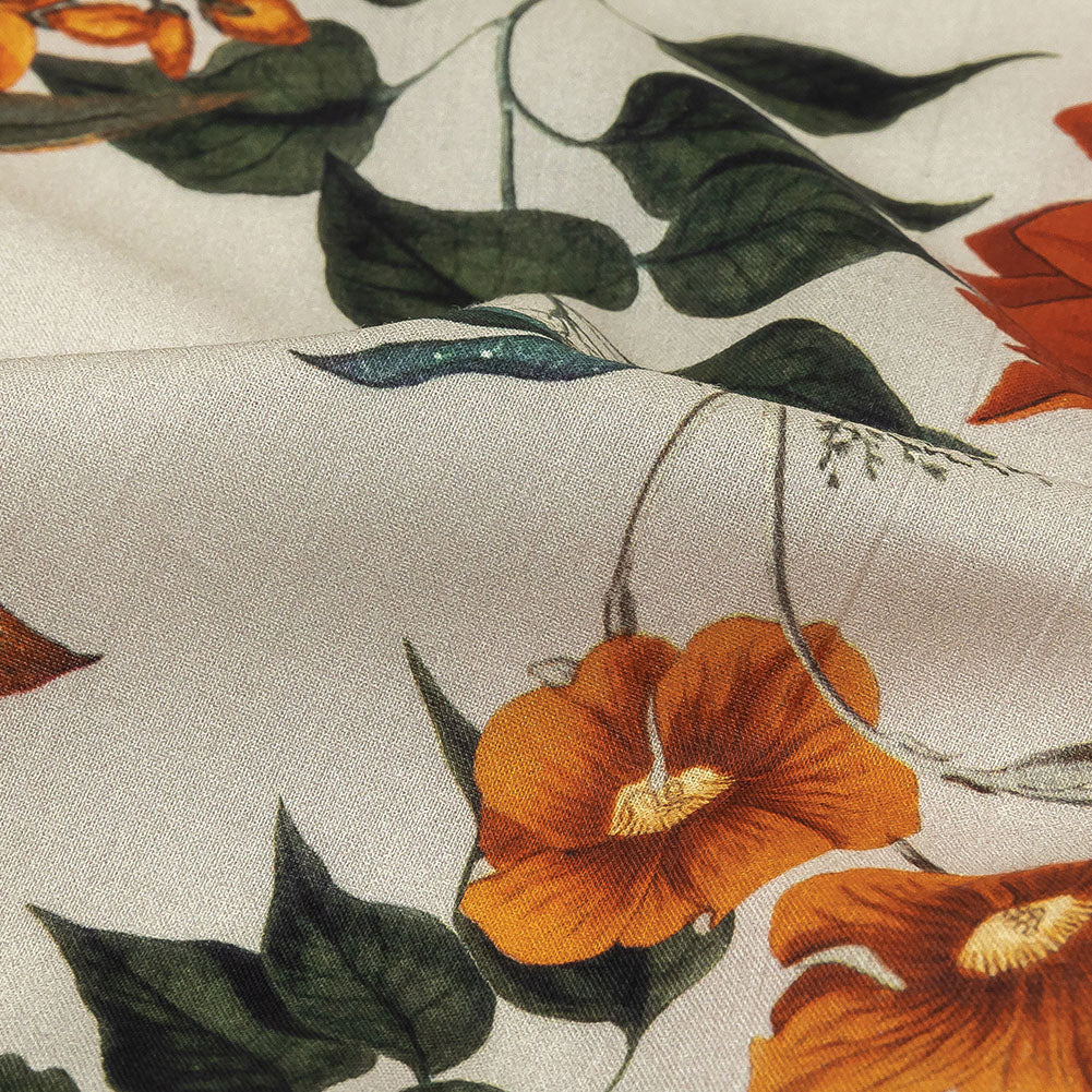 Cotton Voile - Pumice Stone Floral - Garden of Earthly Delights Print - Mood Exclusive Harvest Collection