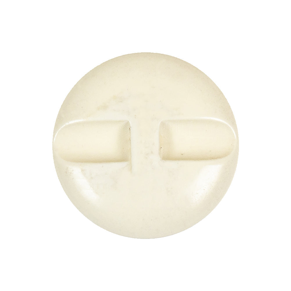Italian White Faceted Dome Self Back Plastic Button - 40L/25.5mm