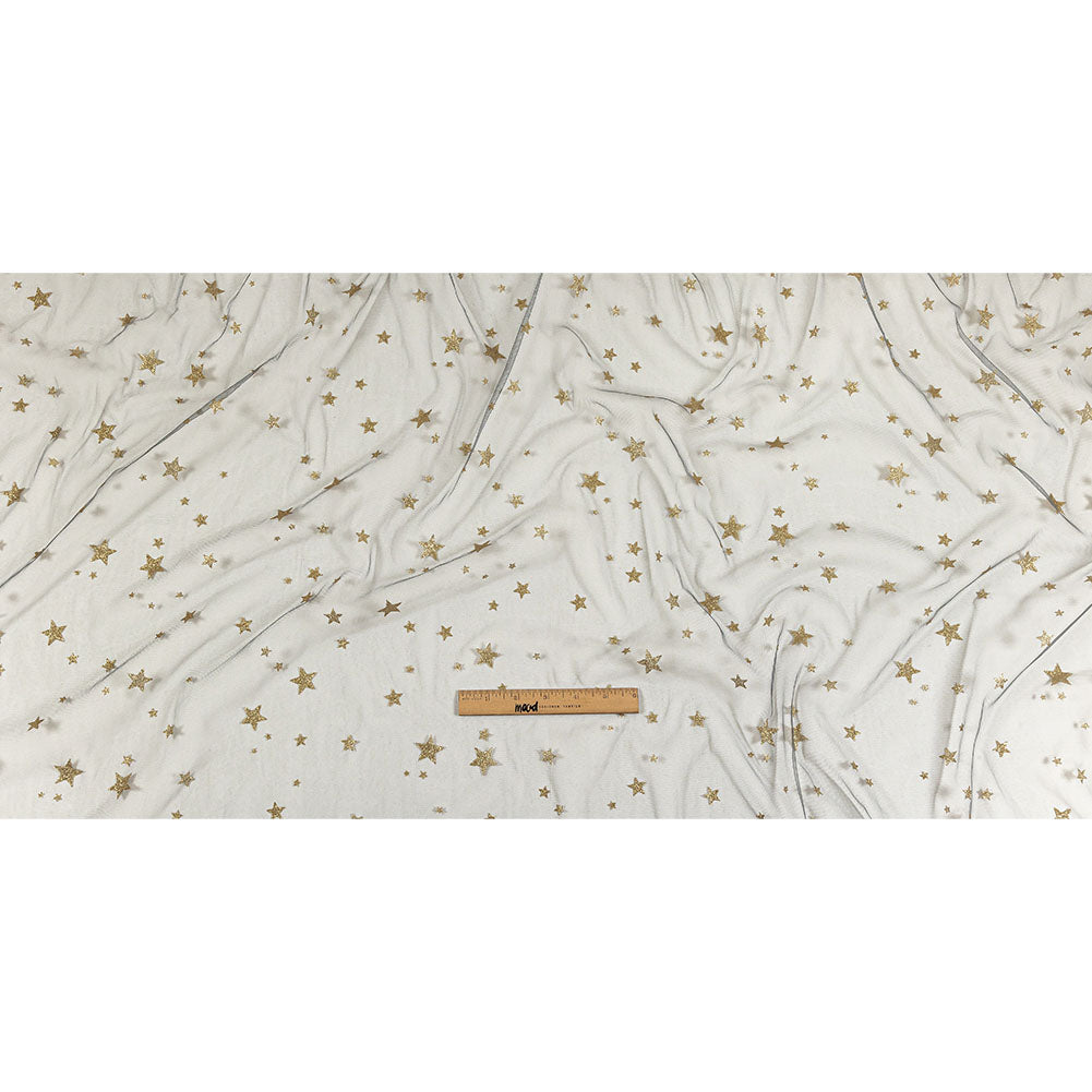 Starry Glitter Tulle - Storm