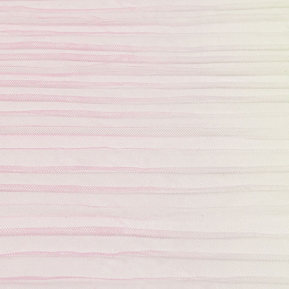 Pastel Rainbow Ombre Stripes Pleated Tulle