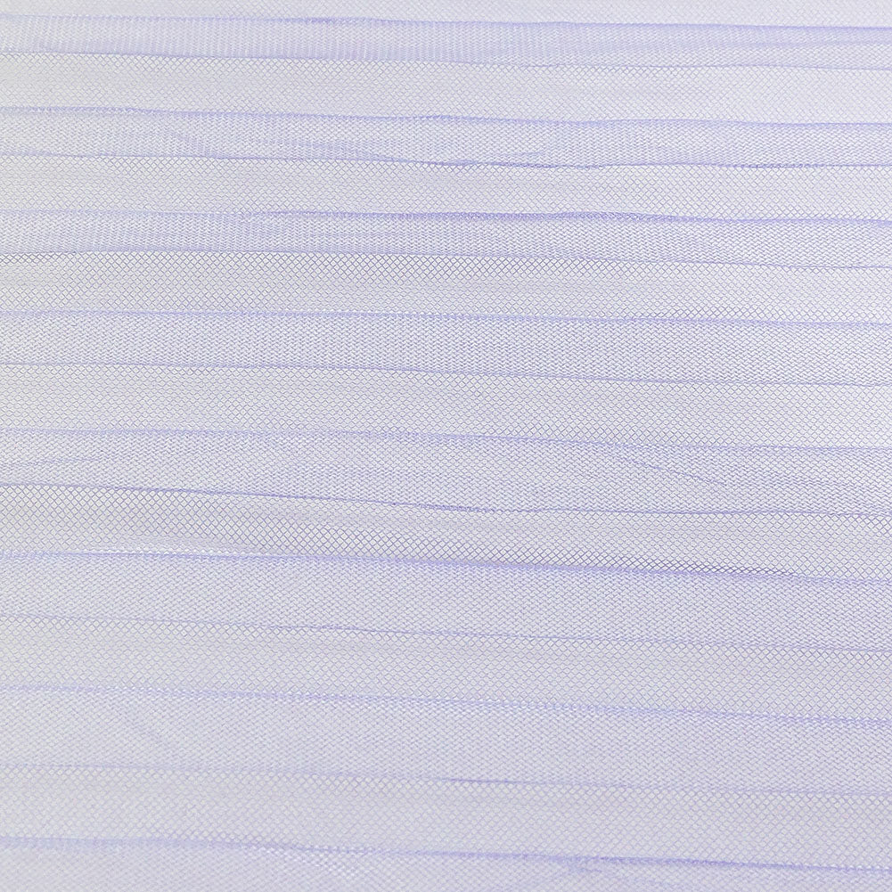 Purple, Pink and Yellow Ombre Stripes Pleated Tulle