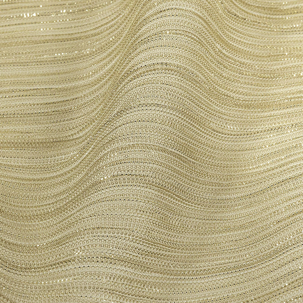 Metallic Stretch Plisse - Gold - Natalia Collection