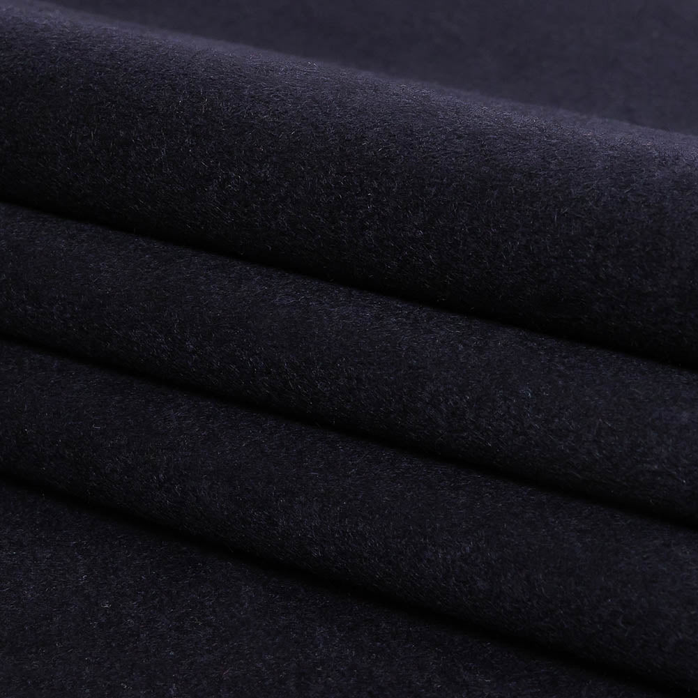 Night Sky Brushed Wool Double Cloth Coating
