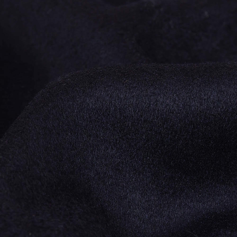 Night Sky Brushed Wool Double Cloth Coating