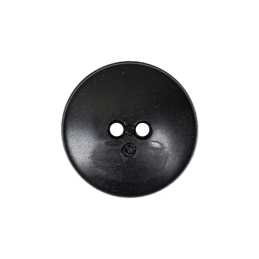 Cool Gray and Black Enamel-Look 2-Hole Plastic Dish Button - 36L/23mm