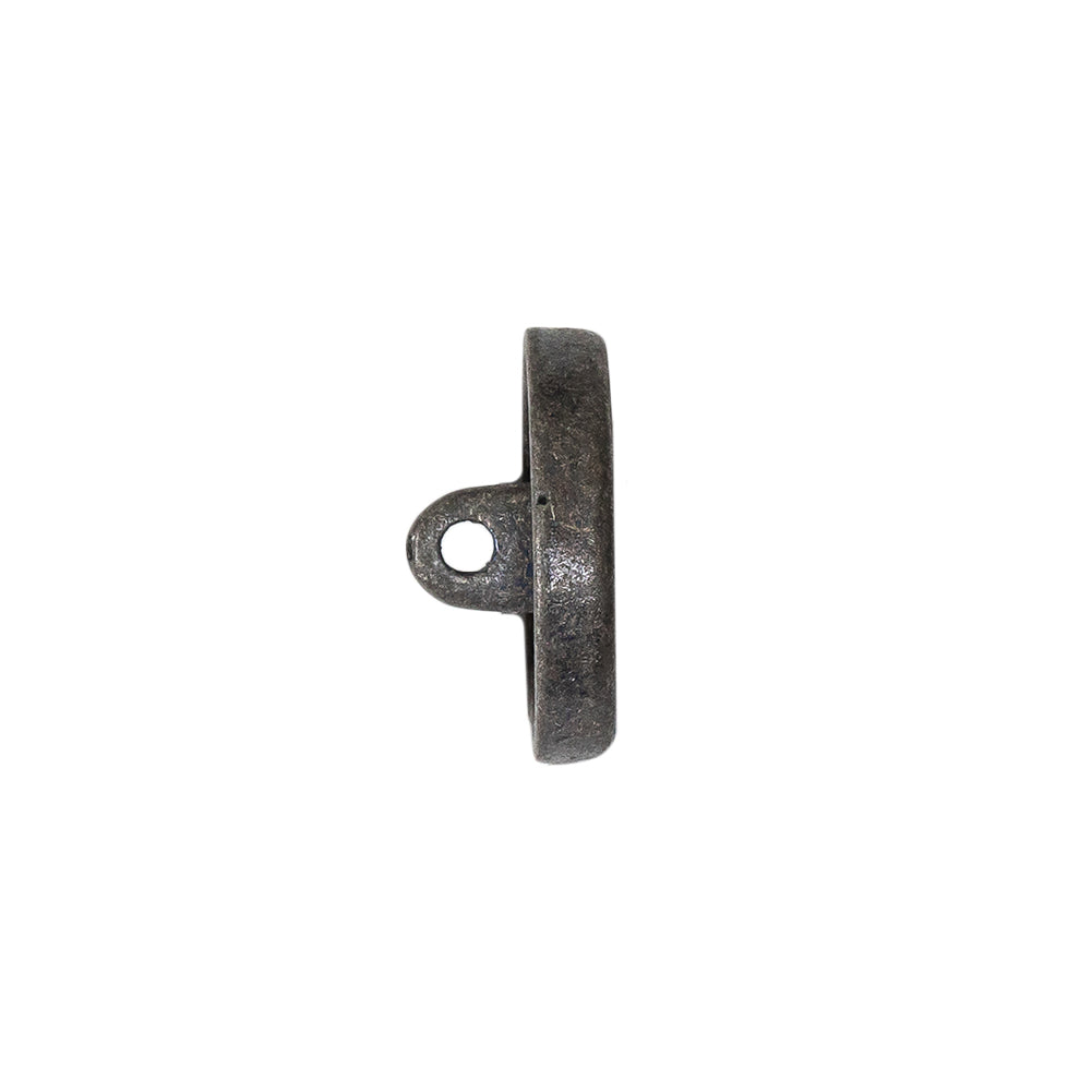 Italian Denim Geometric Shank Back Button - 28L/18mm