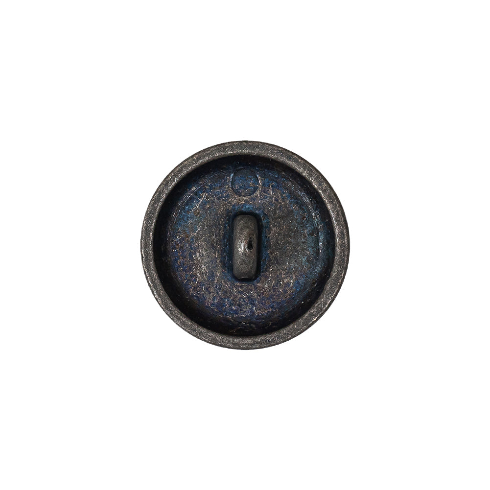 Italian Denim Geometric Shank Back Button - 28L/18mm