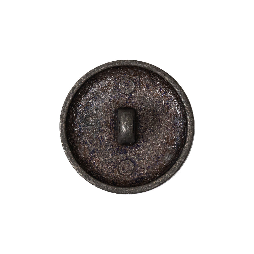 Italian Denim Geometric Shank Back Button - 36L/23mm