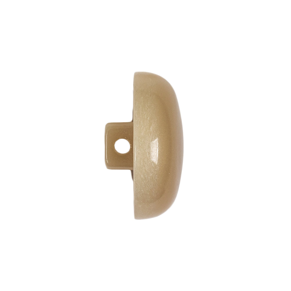 Lark and Brown Rice Swirl Half Dome Plastic Shank Back Button - 35L/22mm