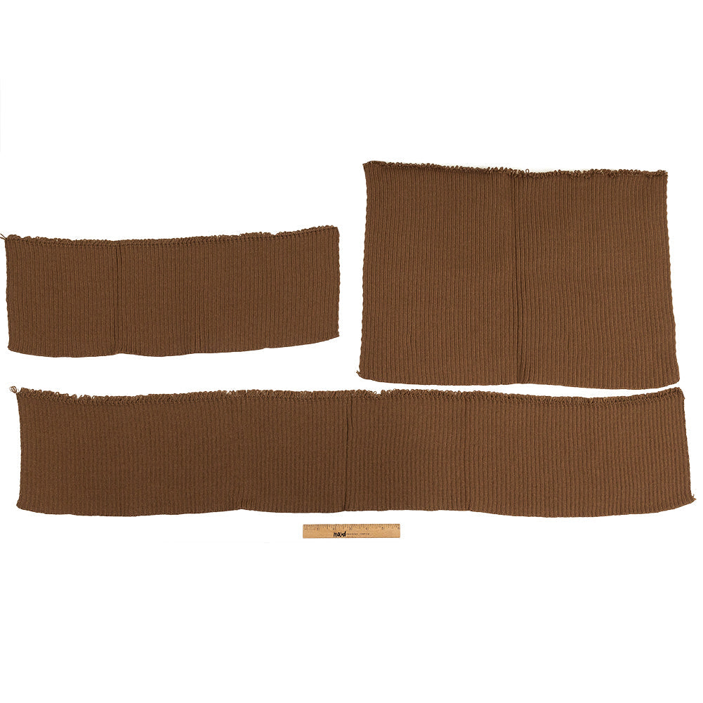 Alta Caramel Chunky 2x2 Rib Knit Sweater Trim Bundle - 3pc