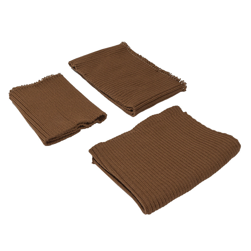 Alta Caramel Chunky 2x2 Rib Knit Sweater Trim Bundle - 3pc