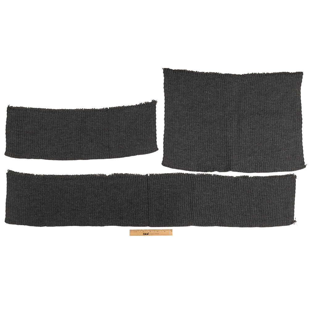 Alta Raven Chunky 2x2 Rib Knit Sweater Trim Bundle - 3pc