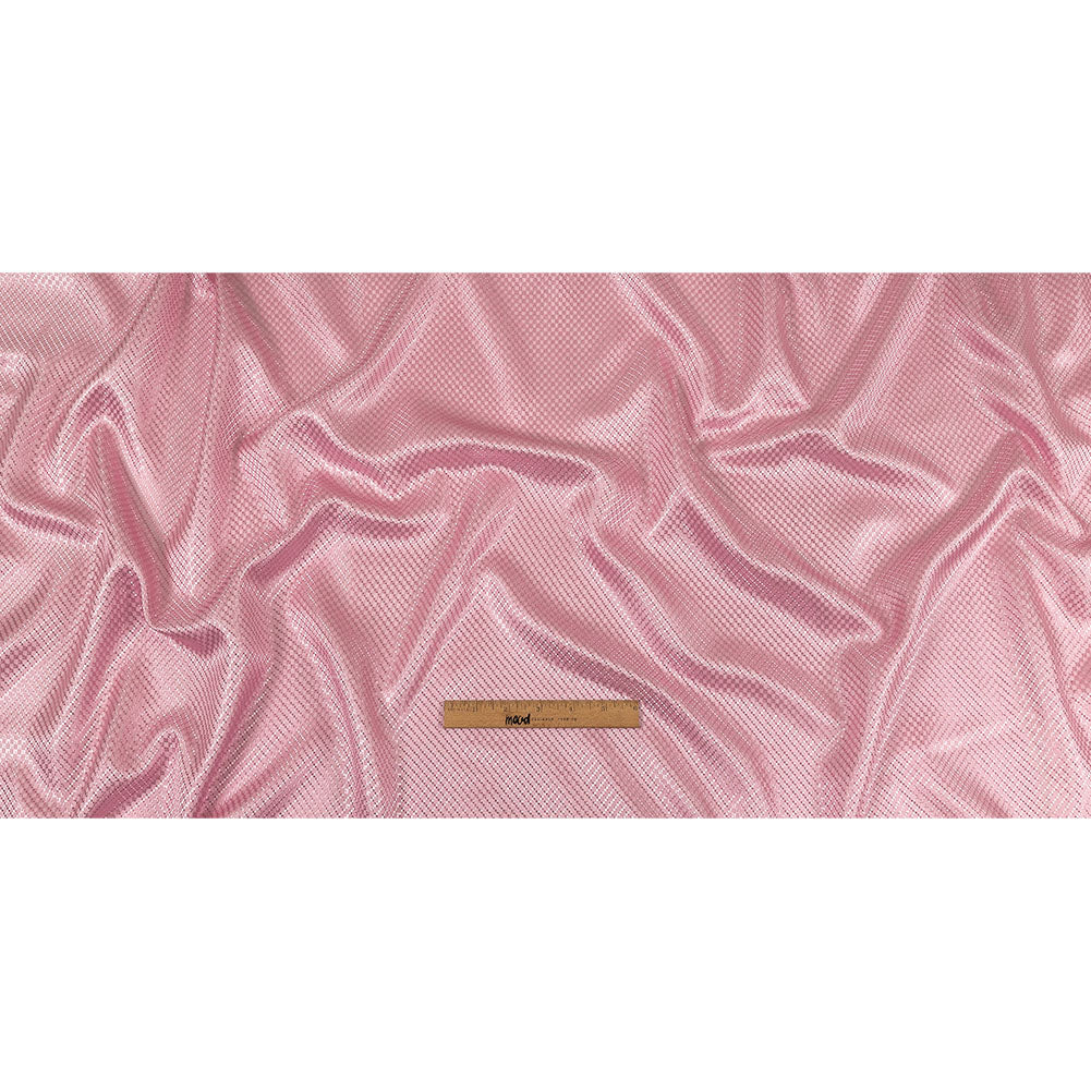 Baby Pink Mini Squares Jacquard Lining