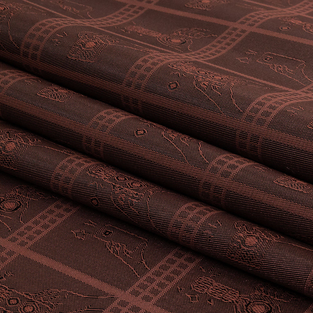 Dusty Rose Picturesque Jacquard Lining