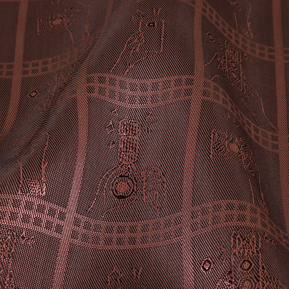 Dusty Rose Picturesque Jacquard Lining