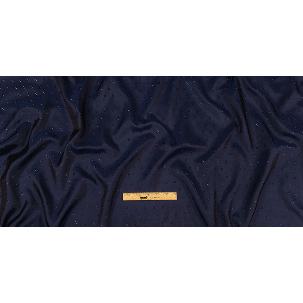 Xs Jacquard Lining - Black and Navy Bi-Color