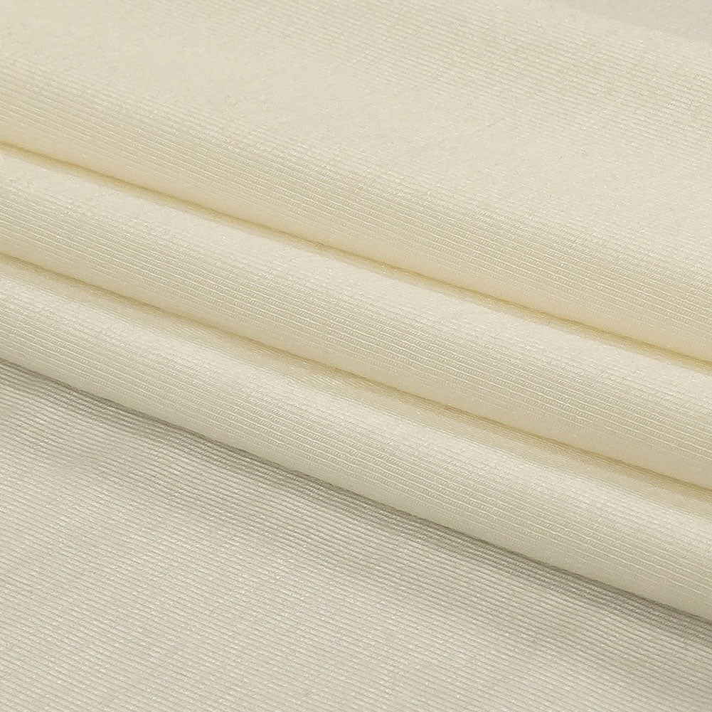 Whisper White Stretch Rayon Jersey