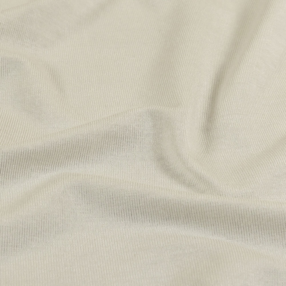 Whisper White Stretch Rayon Jersey