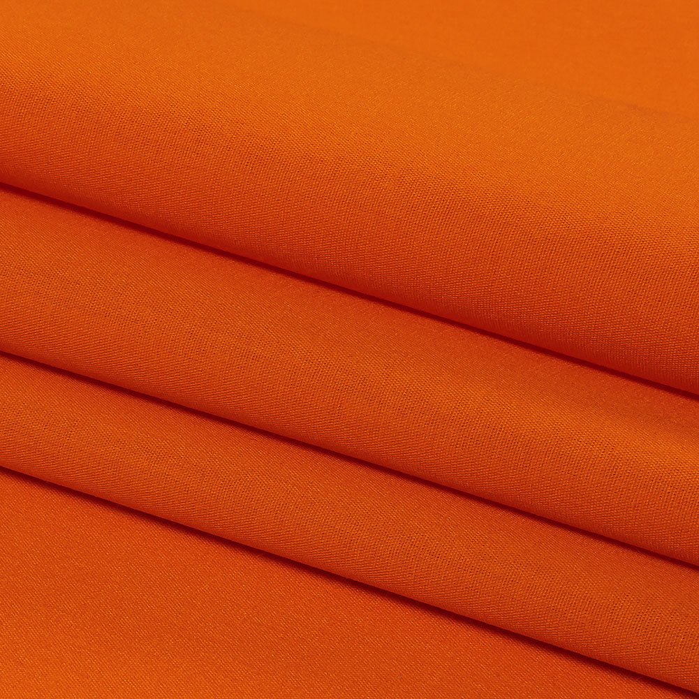 Carrot Polyester and Cotton Poplin