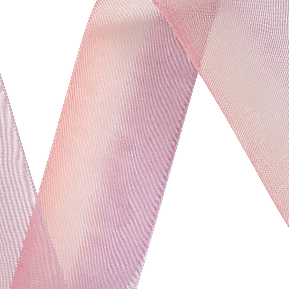 Sheer Royal Lilac and Pink Ombre Ribbon - 1.5"