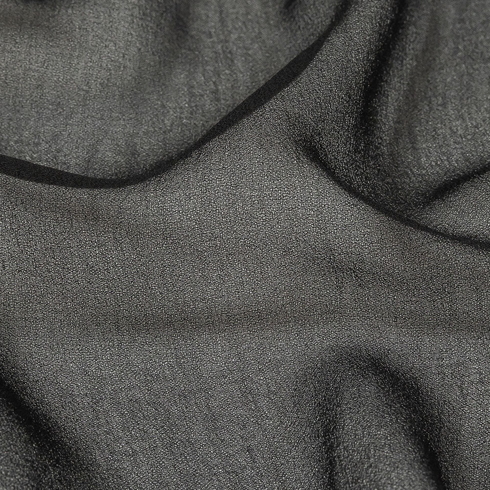 Black Polyester Chiffon
