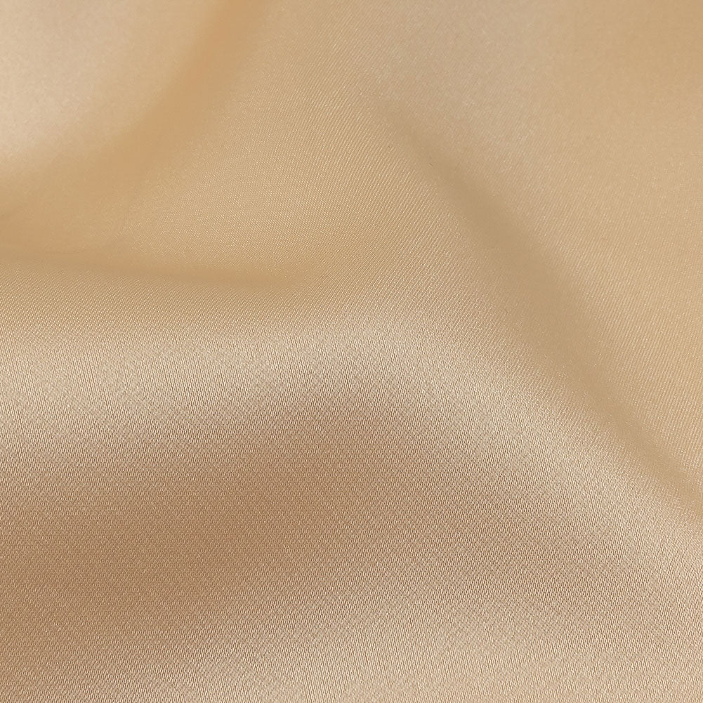Carolina Herrera Italian Cream Peach Polyester Duchesse Satin