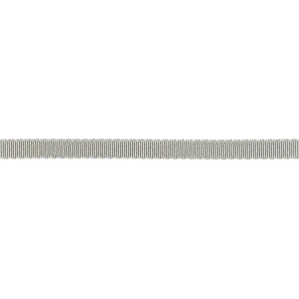 Light Gray Recycled Polyester Petersham Grosgrain Ribbon - 4mm