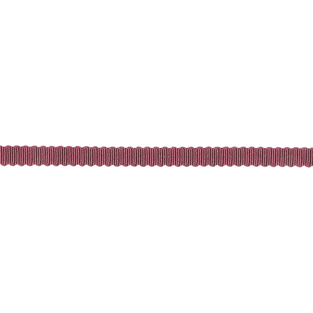 Dark Raspberry Recycled Polyester Petersham Grosgrain Ribbon - 4mm