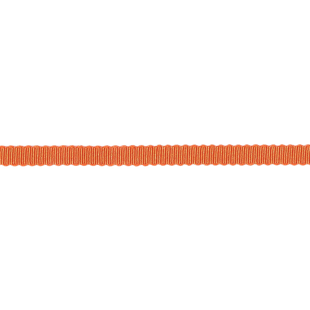 Red Orange Recycled Polyester Petersham Grosgrain Ribbon - 4mm