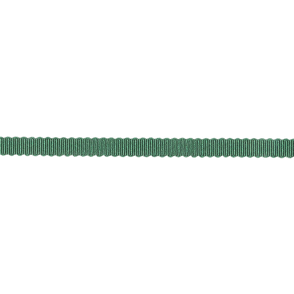Emerald Recycled Polyester Petersham Grosgrain Ribbon - 4mm