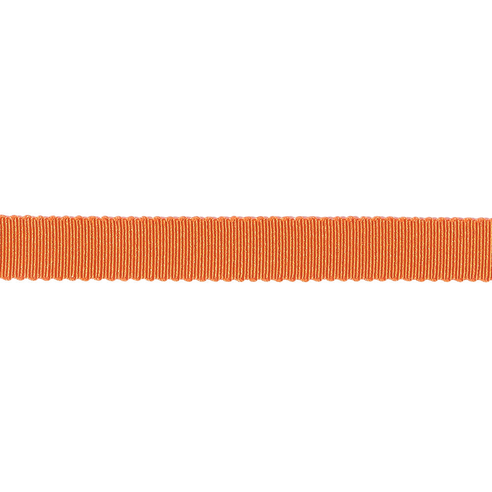 Red Orange Recycled Polyester Petersham Grosgrain Ribbon - 9mm